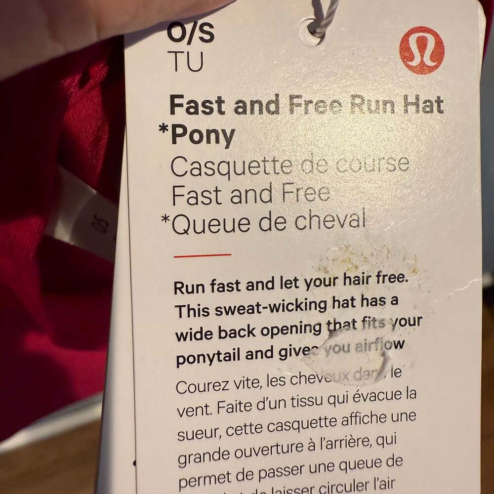Lululemon Fast and Free Run Hat *Pony Pink – NWT - Picture 6 of 6